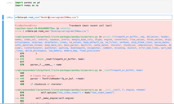 pandas read_csv error file does not exist