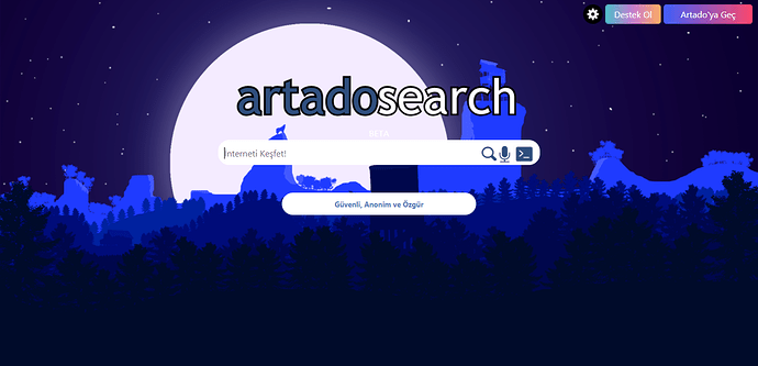 Artado Search home