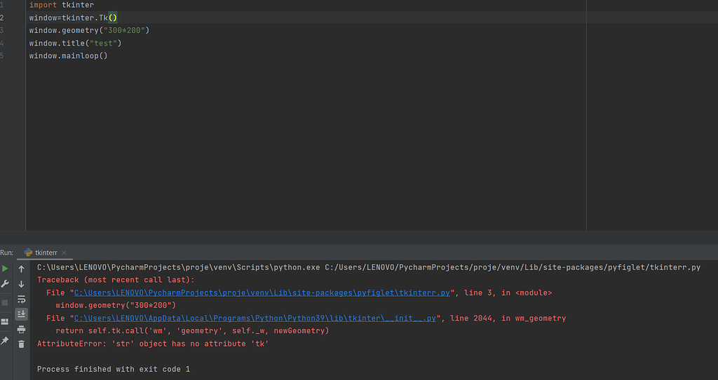 Attributeerror Str Object Has No Attribute Tk Hatas Tkinter