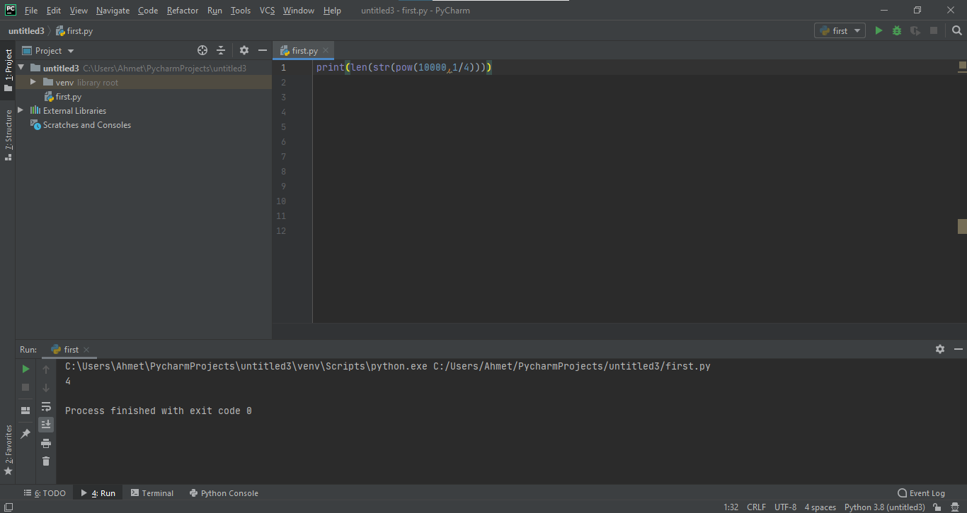 Bir üslü sayının kaç basamaklı olduğunu bulma