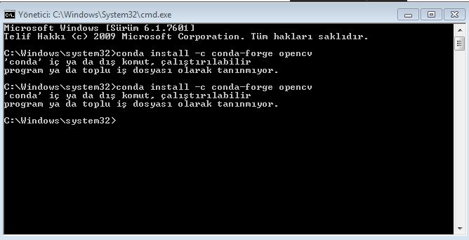 conda instal eror