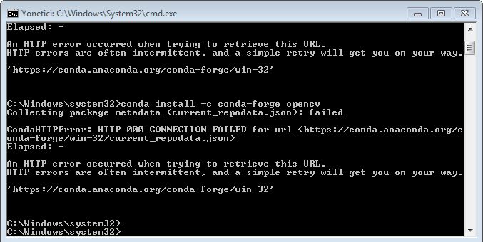 conda error